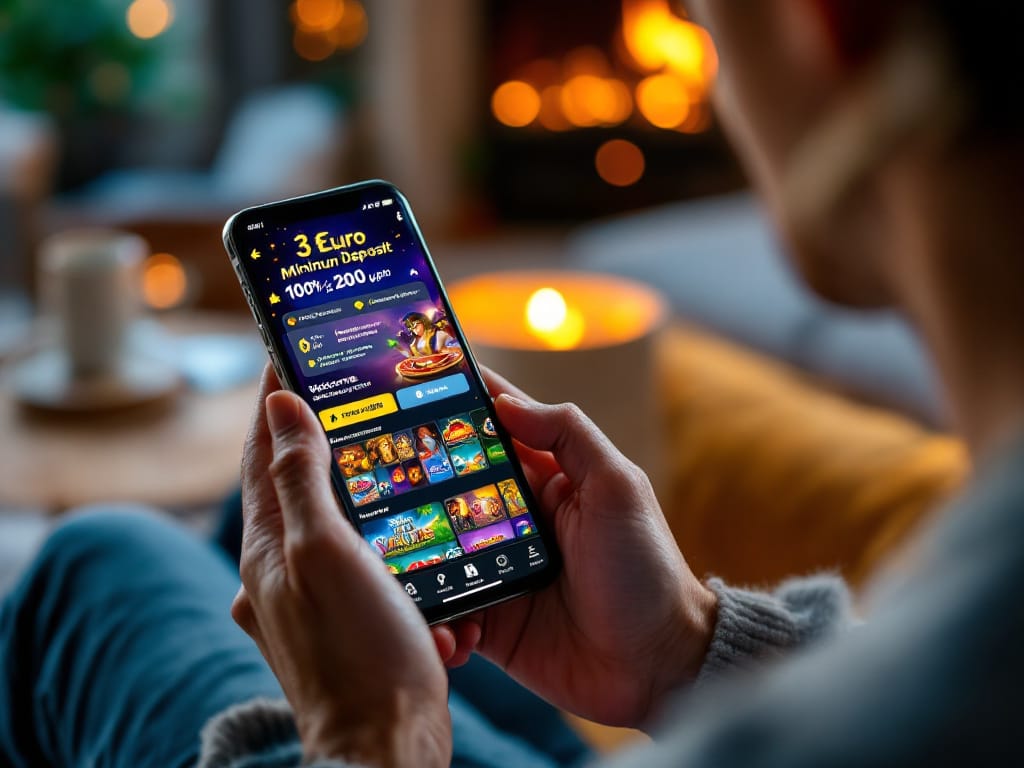 un joueur sur un jeu en ligne sur son téléphone portable