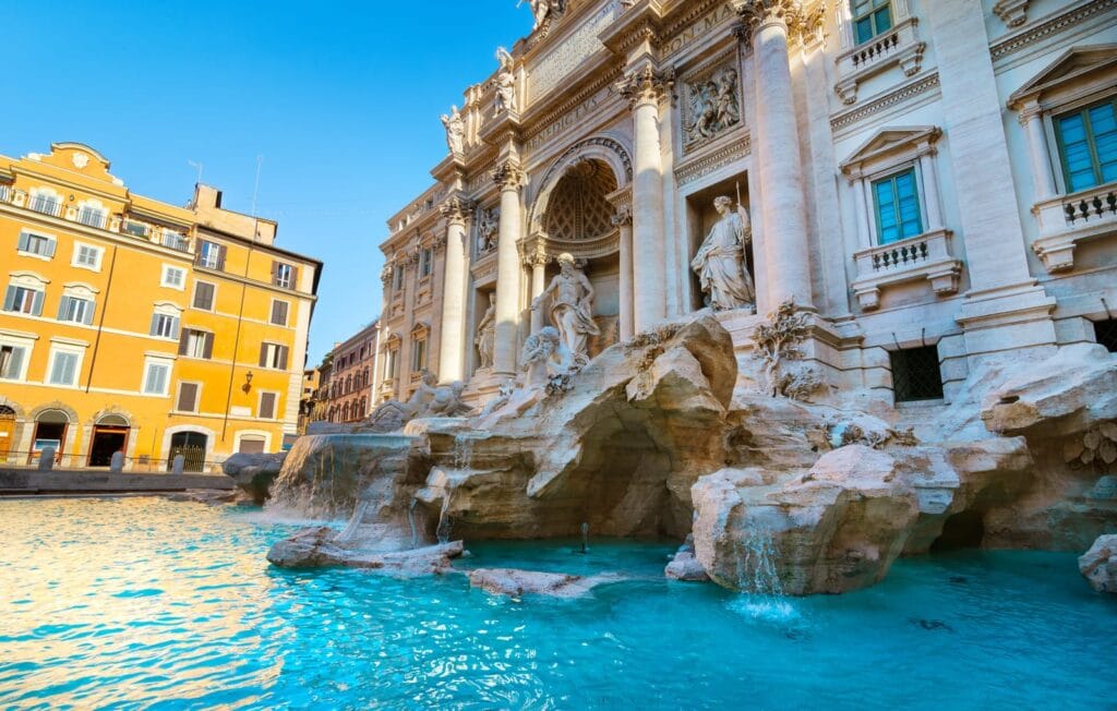 LA fontaine de Trévi à Rome pour une visite de 3 jours