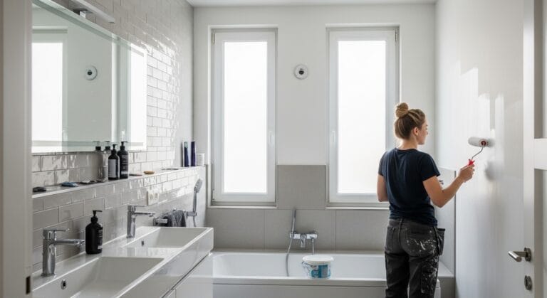 choisir une peinture blanche pour salle de bail