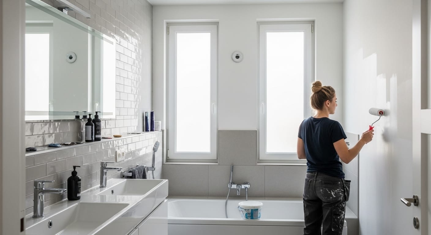 choisir une peinture blanche pour salle de bail