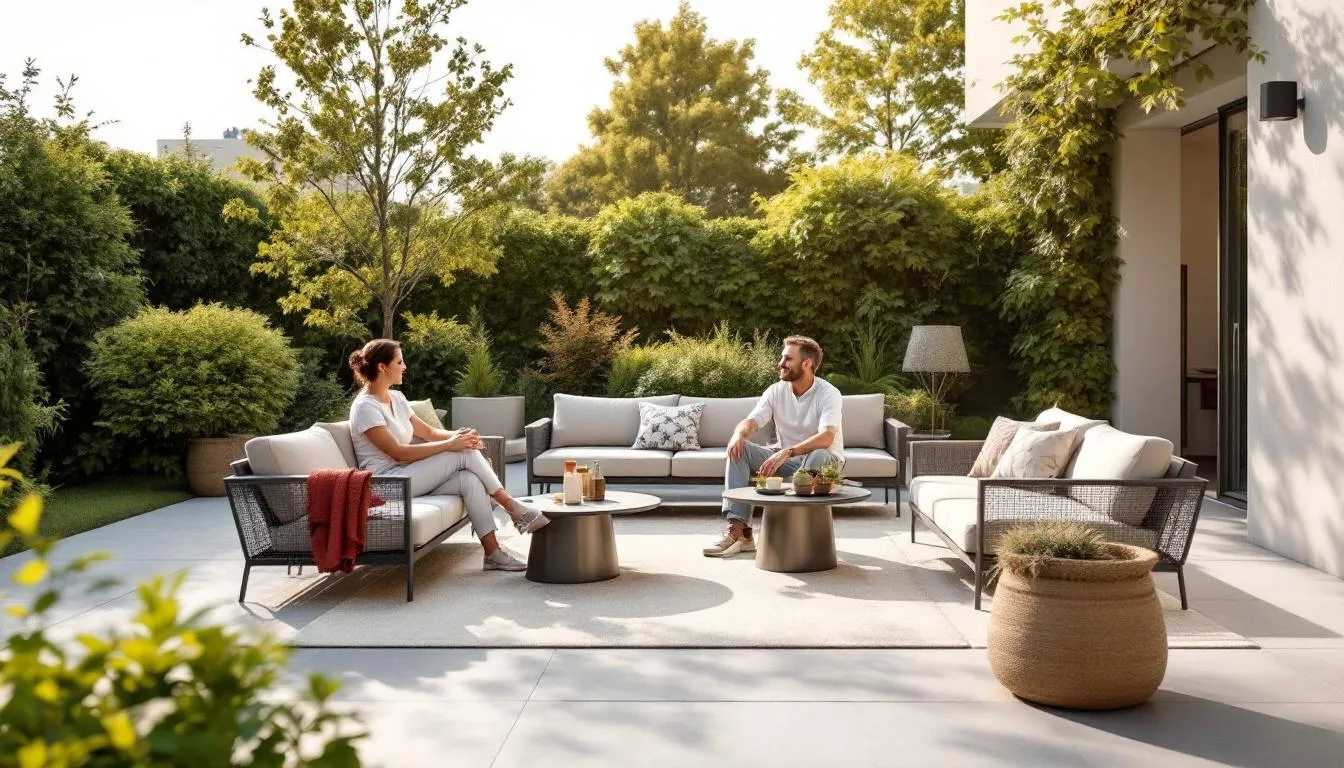 salon de jardin en aluminium