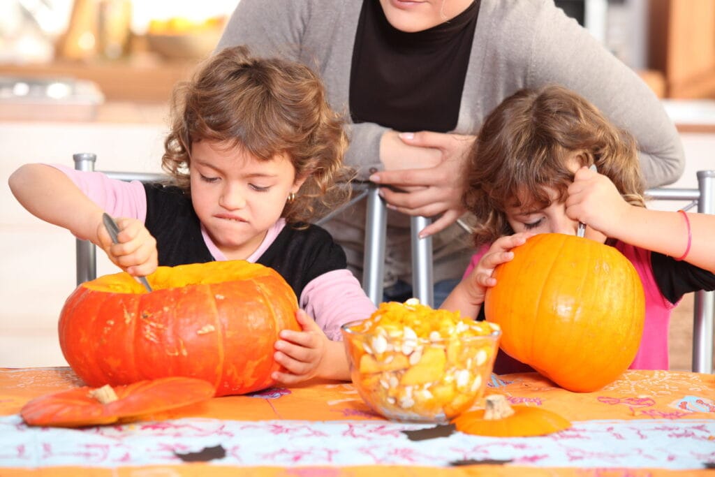 creuser une citrouille pour Halloween