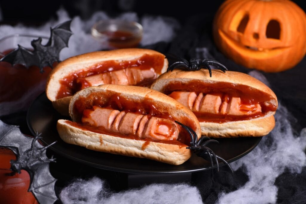 hot-dogs en forme de doigts coupés