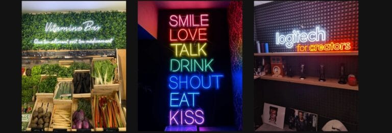 neon personnalisé avec le site Néon Déco