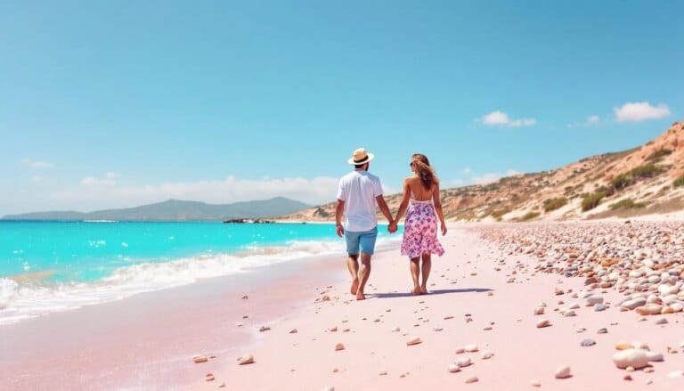 Top 10 des plages d'Europe 2025 avec sable rose et eaux turquoise