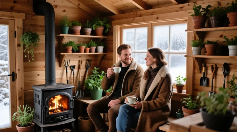 chalet de jardin chauffé