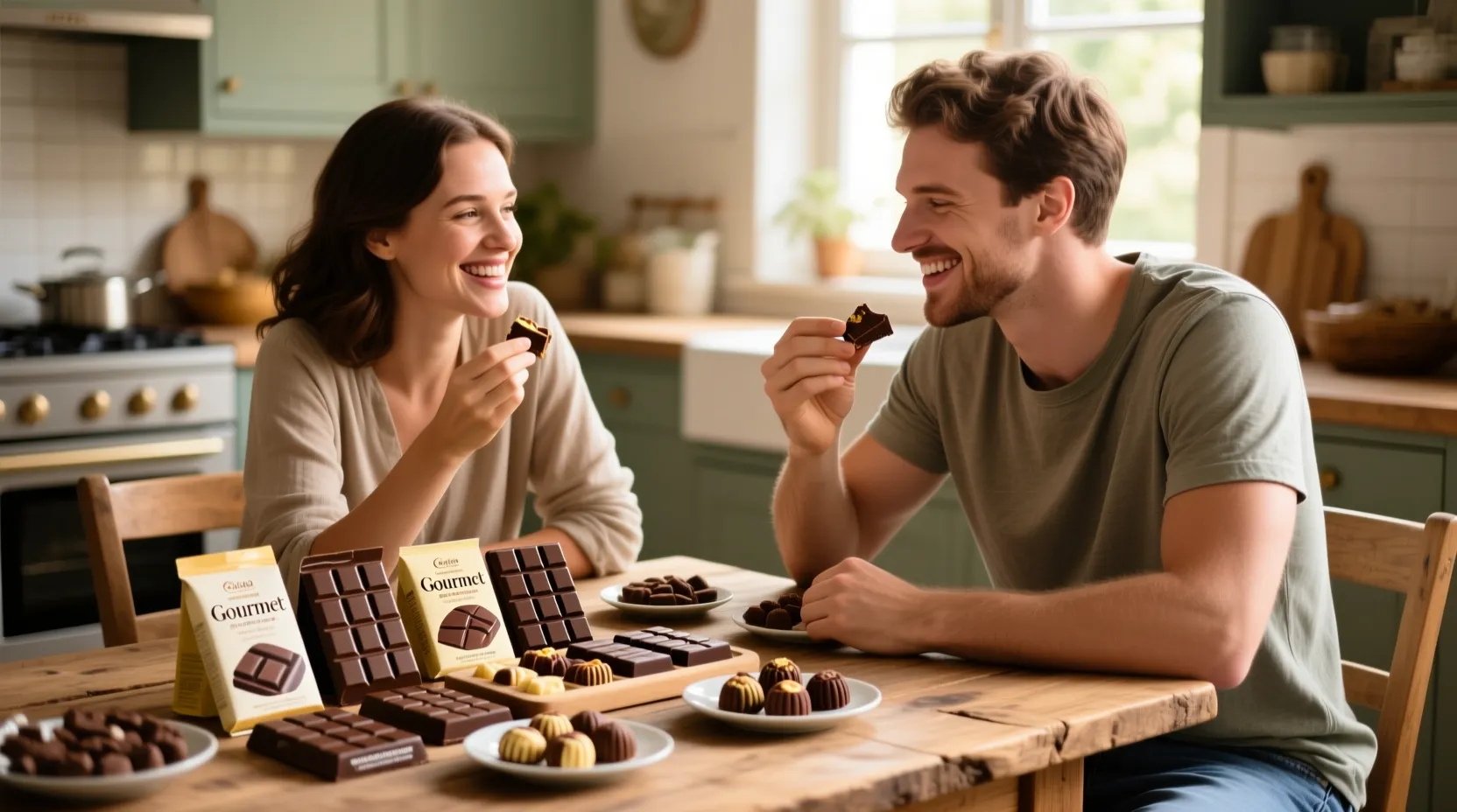 Barres de chocolat ivoria délicieuses et gourmandes à savourer