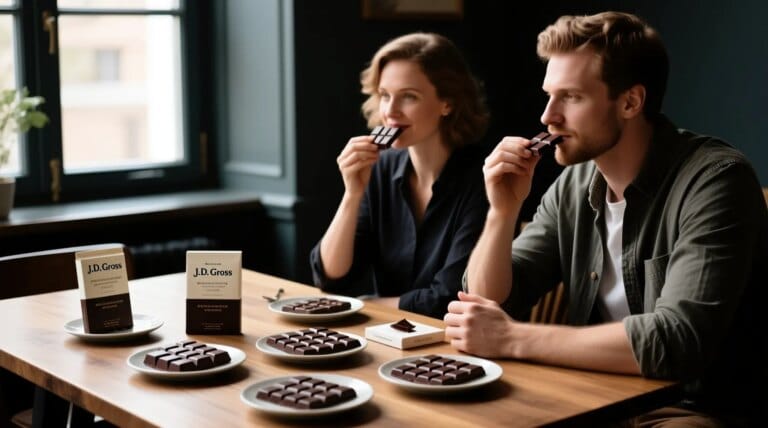 Tablette de chocolat J.D Gross, délicieuse friandise gourmande