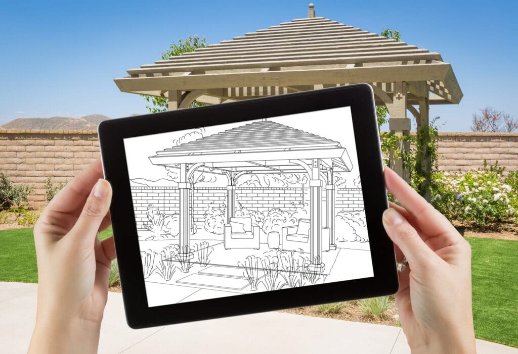 aménager un jardin harmonieux avec une pergola et un salon de jardin