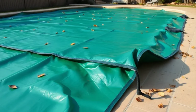 hiverner sa piscine avec une bâche de protection sur mesure