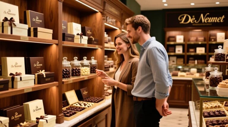 Sélection raffinée de chocolats de Neuville délicats et gourmands