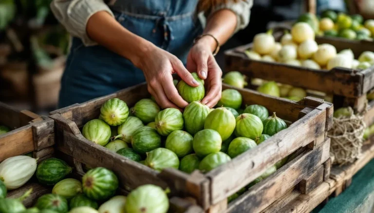 Image d'un chayote, également appelé christophine, légume vert frais