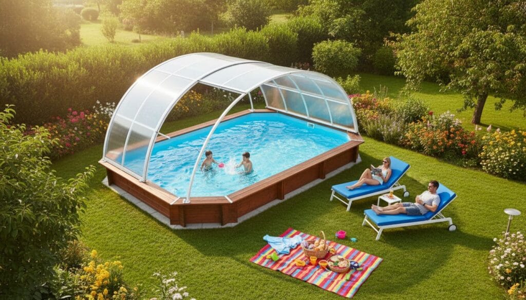 abri pour piscine hors sol