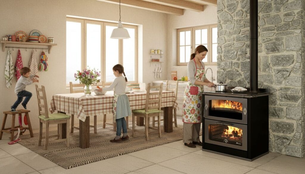 Entretenir une cuisinière à bois