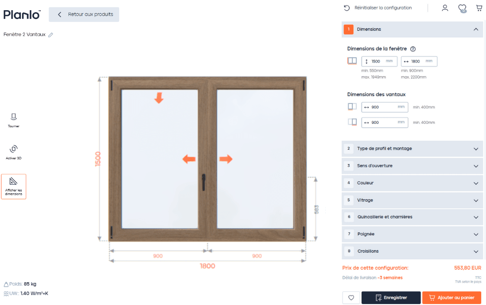 achat de fenêtres en ligne