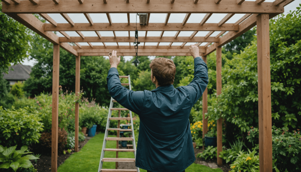 changer la toile d'une pergola