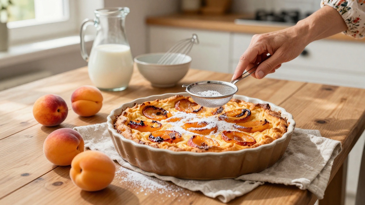 Clafoutis aux abricots traditionnel, recette grand-mère authentique