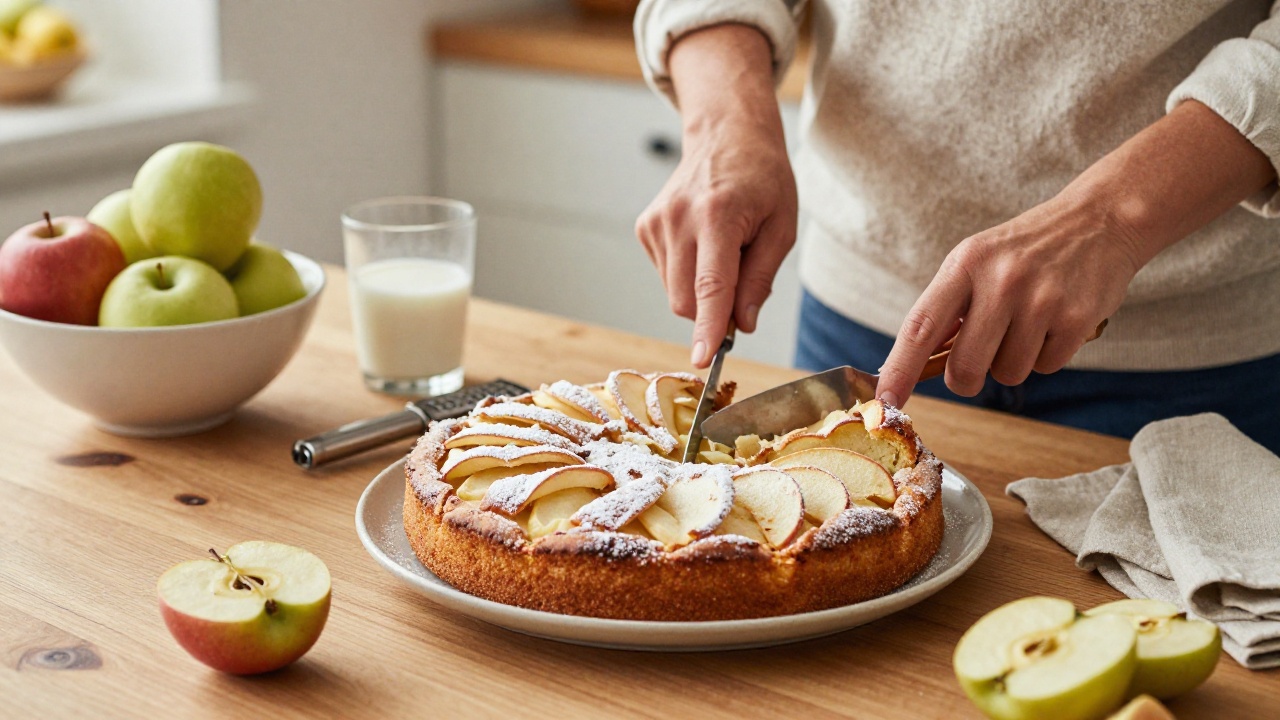 Recette gâteau invisible aux pommes par Cyril Lignac, dessert léger