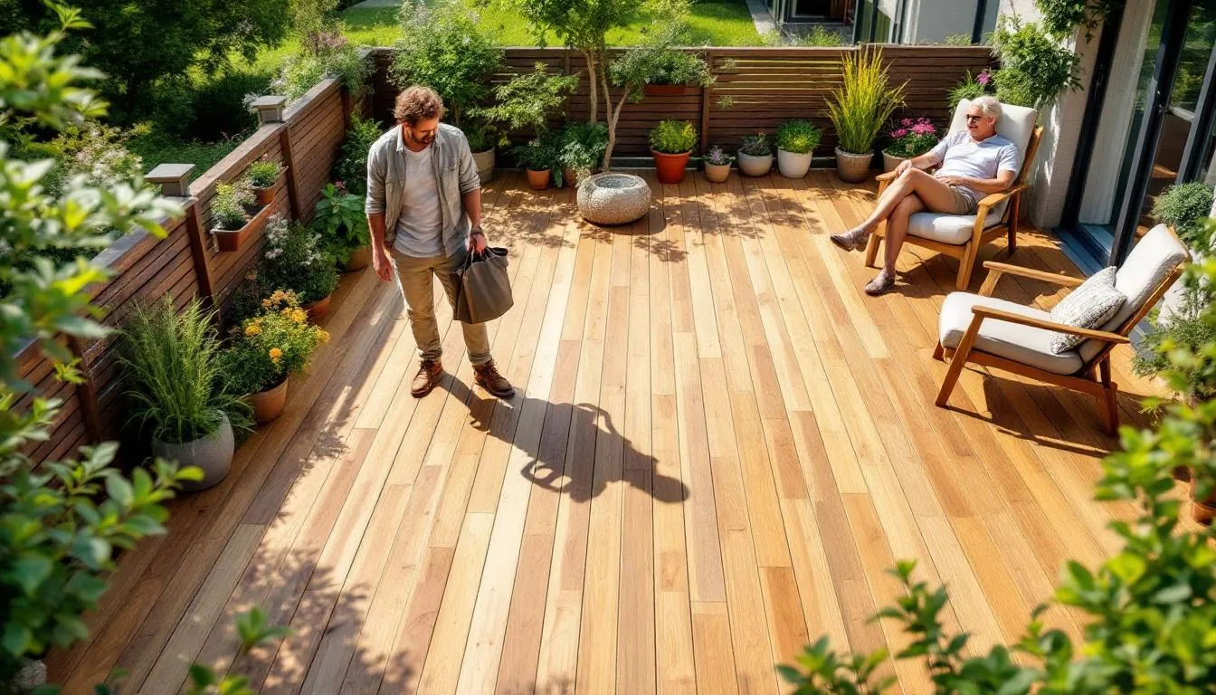 Durée de vie d'une terrasse en bois et longévité du patio extérieur