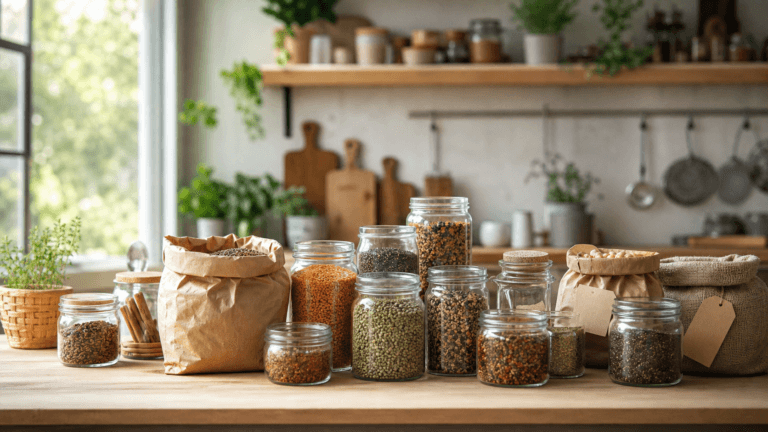 Grossiste bio en vrac avec bocaux de produits naturels