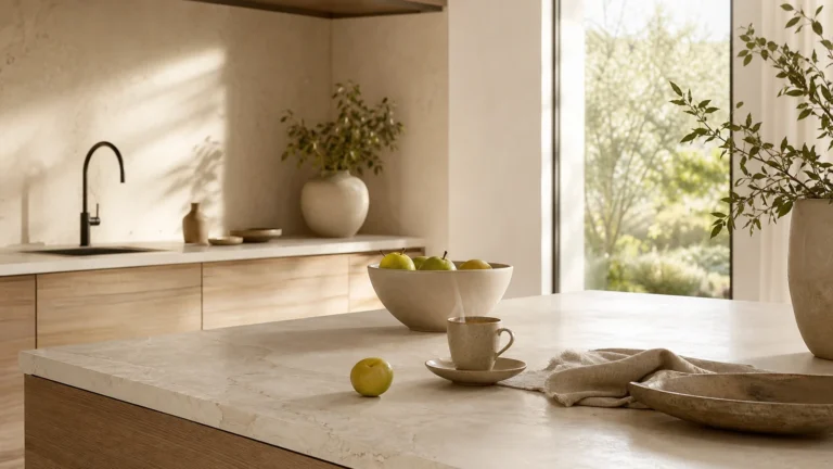 cuisiniste Veneta dans une cuisine contemporaine apaisante