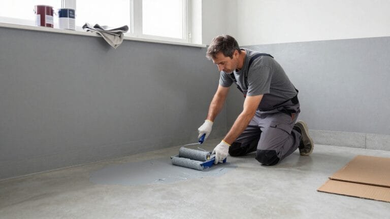 Conseils pour peindre un sol en béton avec une peinture résistante