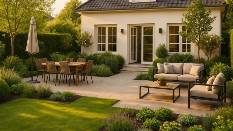 transformer son jardin en véritable espace de vie avec terrasse conviviale et coin détente